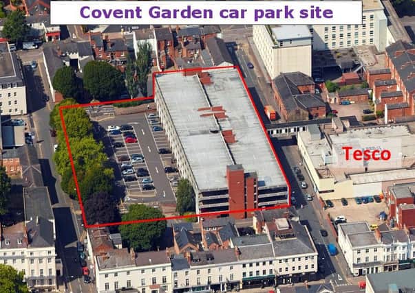 A bird's eye view of the Covent Garden car park site