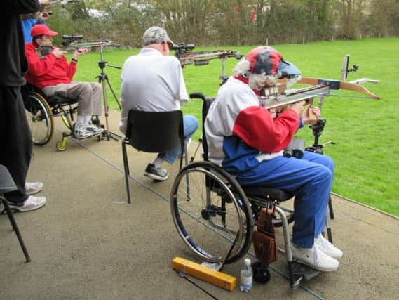 The Rugby Sport for Disabled shooters in action
