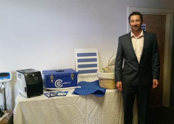 Simon Rothwell with some of his company's products