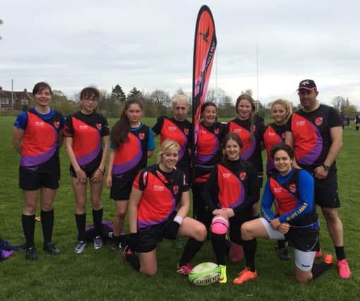 Newbold Falcons ladies' touch rugby team