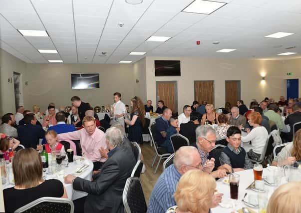 Supporters enjoying the meal at last year's presentations