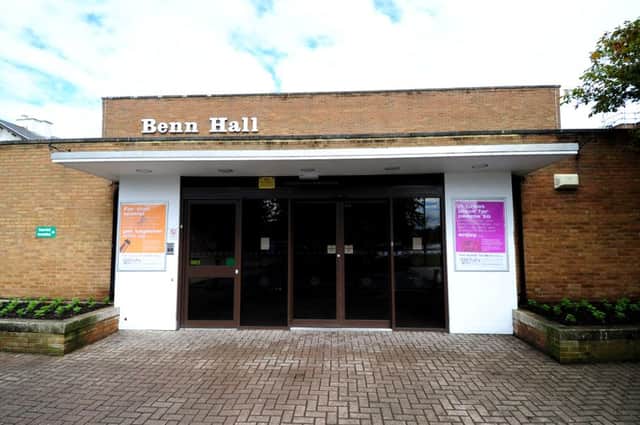 The Benn Hall, Rugby, where the count took place