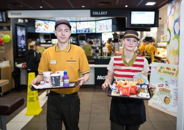 McDonald's staff will deliver food directly to your table Photo: Â© Joel Goodman