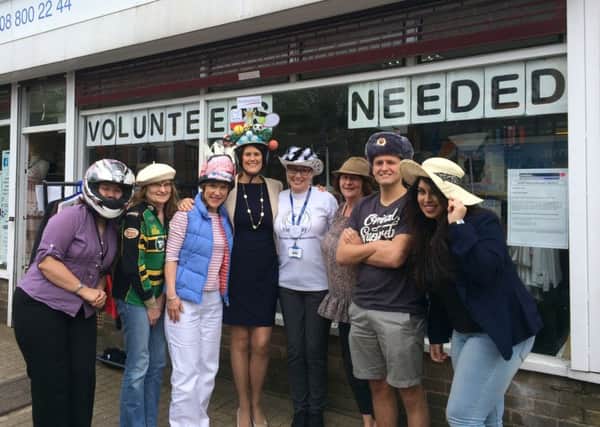 Brethertons staff at the Headway charity shop NNL-160513-114023001