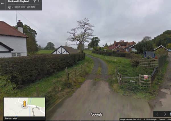 The track leading to the Castle Pavilion. Copyright: Google Street View