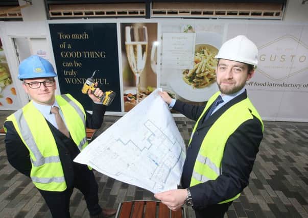 Gusto Operations Manager Joe Hull (left) with Tom Pitts, General Manager, Gusto Leamington.