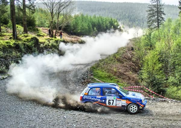 Matthew Jackson and Claire Williams in action in the Plains Rally. Picture: JMS Phootgraphy
