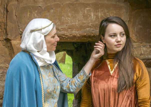 Anne Bowen (Eleanor of Acquitaine) and Rose Kenny (Princess Alais). Picture: Lewis Brazier