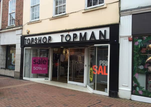 Rugby's Topshop will close on Saturday, June 11. NNL-160526-103555001