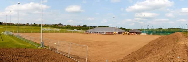 The new pitch under construction at Kilsby Lane