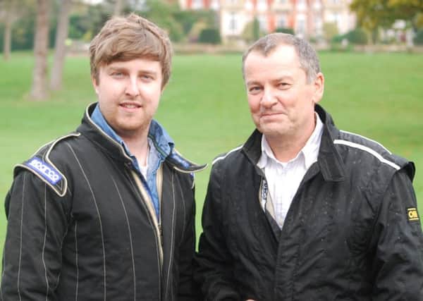 Charlie Martin and his father Paul are set to race at the Chateau Impney Hill Climb. Picture submitted