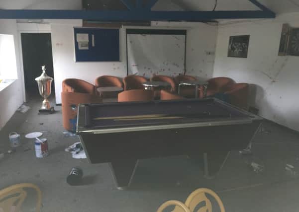 Kenilworth Town FC's clubhouse was trashed by vandals over the weekend