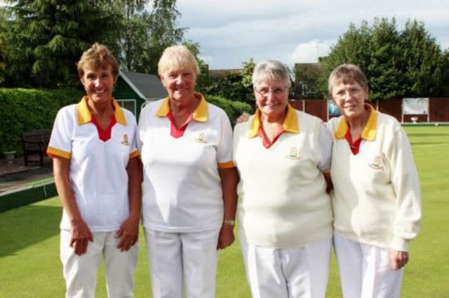 Warwickshire's highest winning rink against cambridgeshire Liz Wooding, Helen Harris, Maureen Tims and Di Thurlbeck