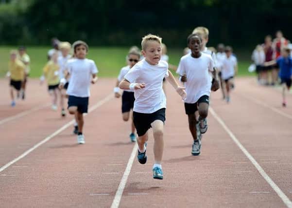 Children taking part in last year's Kids Run Free's Festival of Running.