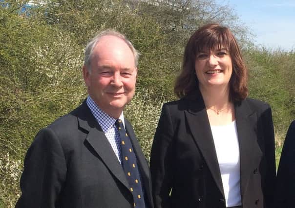 Philip Seccombe pictured earlier this year when he welcomed Nicky Morgan to Warwickshire. NNL-160630-164920001