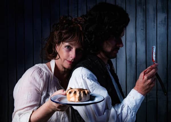 Chris Gilbey-Smith and Rayner Wilson as Sweeney Todd and Mrs Lovett