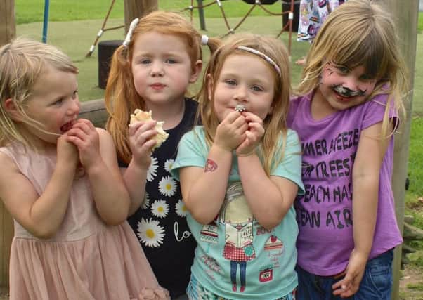 Youngsters enjoying Whitnash Primary School's Summer Fete.