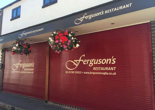 The shutters have gone up at Fergusons in Eastfield Place, Rugby. NNL-160719-150418001