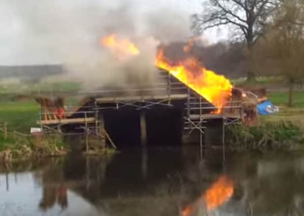 Warwick boathouse fire