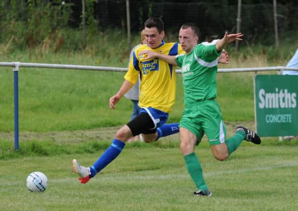 Tom Shanley was on target for new club Stockton.