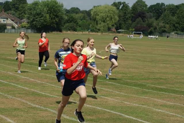 Avon Valley School pupils taking part in their Sports Day.