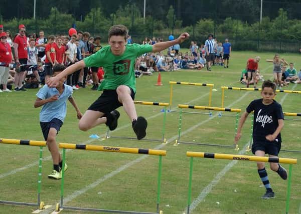 Avon Valley School pupils taking part in their Sports Day.