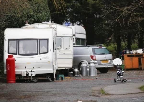 Gypsy and Traveller camp