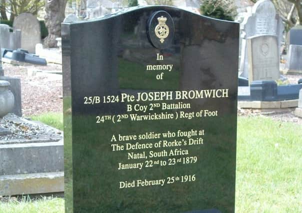 Joseph Bromwich's gravestone