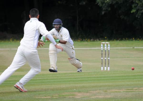 Karan Patra featured in a useful second -wicket partnership alongside Joe Somra as Leamington 2nds posted 235 for five against Knowle & Dorridge.