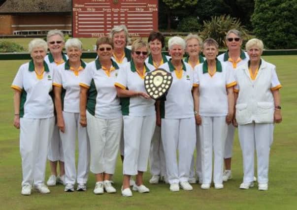 Lillington's women celebrate their Top Club success. Picture submitted