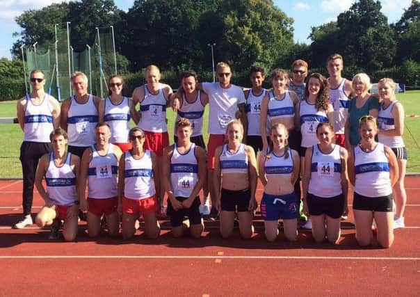 Leamington C&AC's promotion-winning Midland Senior Track & Field squad. Picture submitted