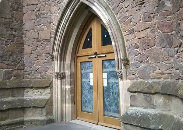 The entrance to St John's Church in Warwick Road, which will feature automatic doors NNL-160908-163902001