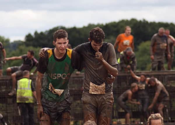 Taking part in the Wolf Run.