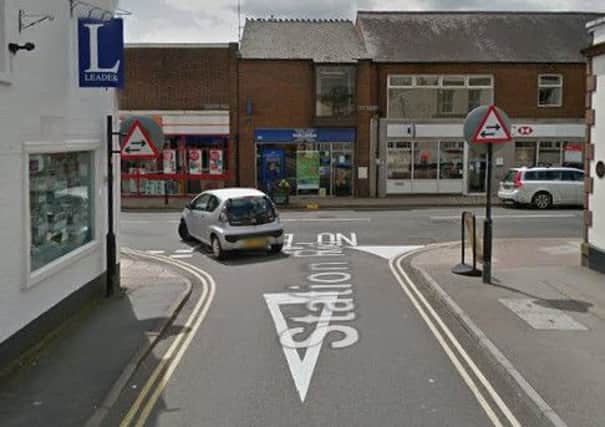 The junction at Station Road onto Warwick Road. Many drivers have incorrectly been turning right