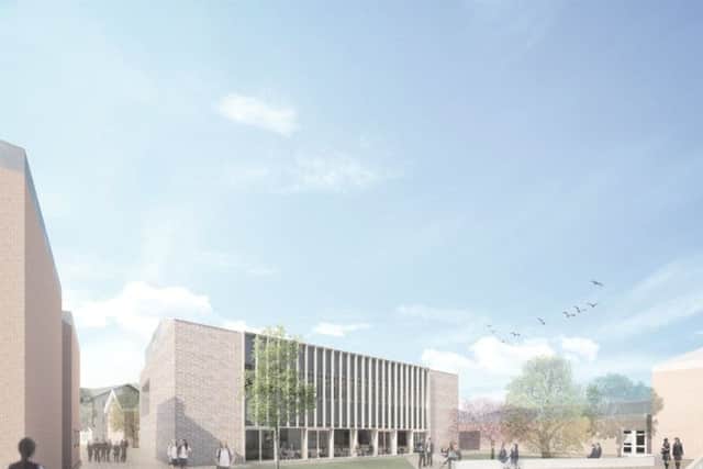 An artist's impression of the sixth form building