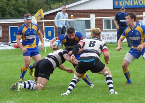Action from Kenilworth's Midlands One West (South) encounter at home to Stratford. Picture submitted