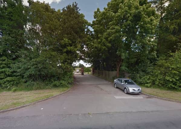 The entrance to the land where the horse fair takes place off Thickthorn Island. Copyright: Google Street View