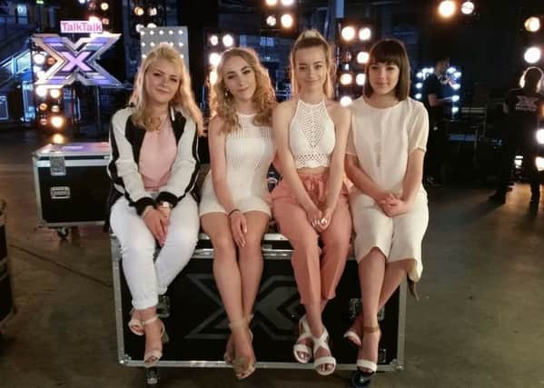 Belle Harmonie. From left to right: Rachel Fisher, Lauren McDonnell, Molly Homer and Ellie Jackson