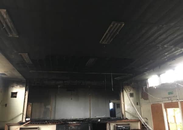 The inside of the old site of North Leamington School after the fire