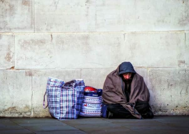 Homelessness: editorial image
