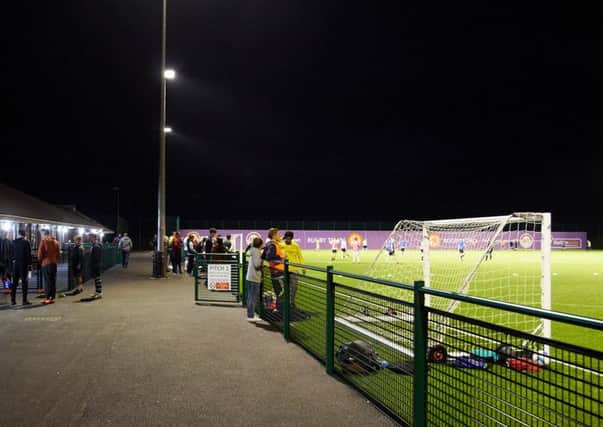 The new community pitch under floodlights PICTURES BY BRIAN DAINTY