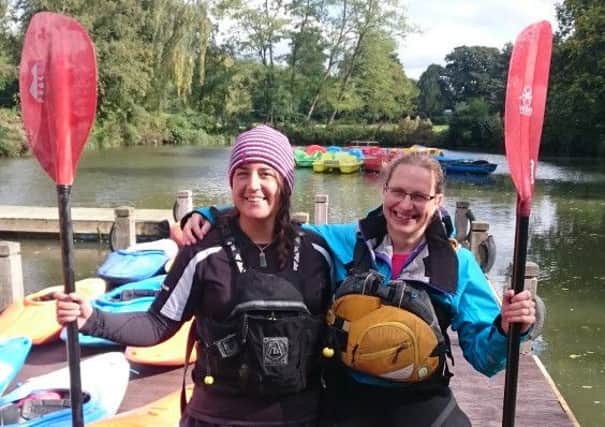 Pictured left to right: Libby Robison, Lead Coach at Leam Boat Centre and Jenna Sanders, Centre Manager