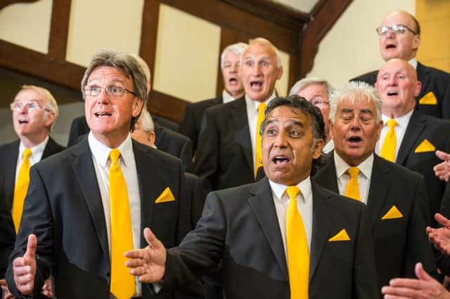 Barbershop singers who will be performing at the Spa Centre next month