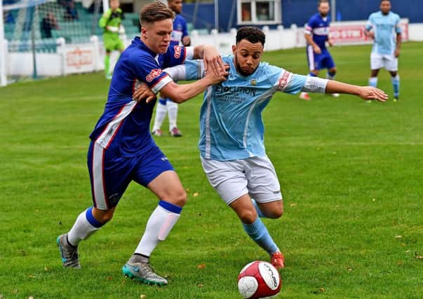Lewis Rankin was lively in Saturday's game at Chasetown   PICTURES BY MARTIN PULLEY