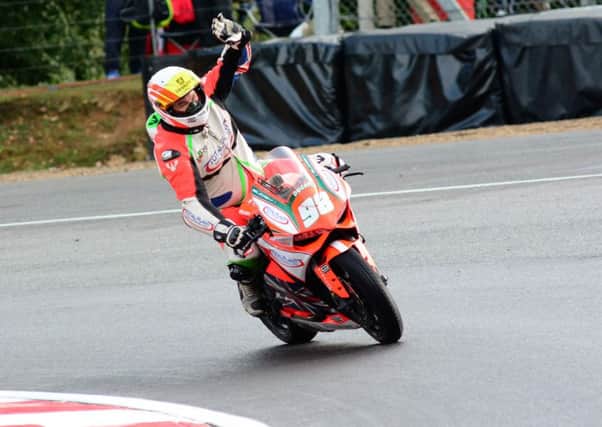 Rugby rider Keith Jaggard at Brands Hatch PICTURES BY COLIN HILL