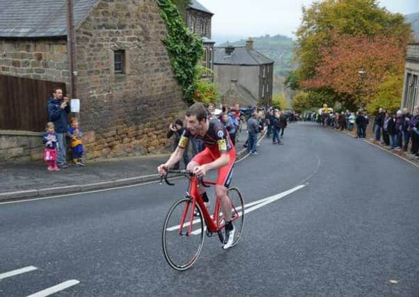 Matt Clinton tackles the Bank Road climb. Picture submitted