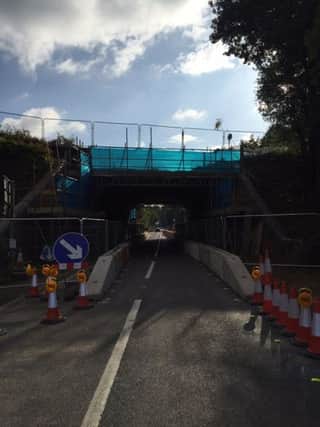 The bridge strengthening and refurbishment on the B4455 Fosse Way in the Chesterton area.