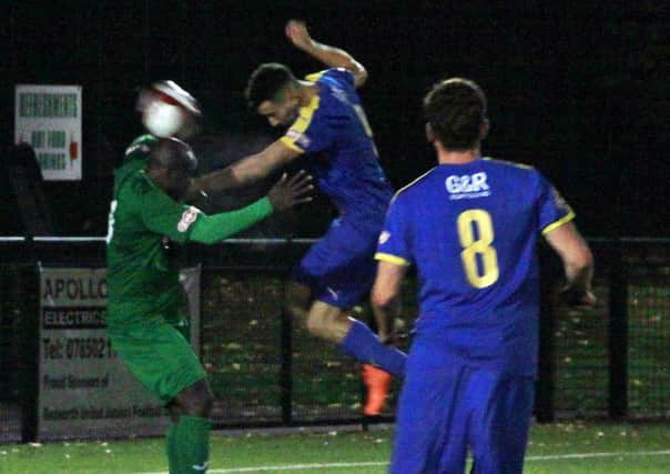 Courtney Baker-Richardson threatens for Leamington at Bedworth. Picture: Sally Ellis