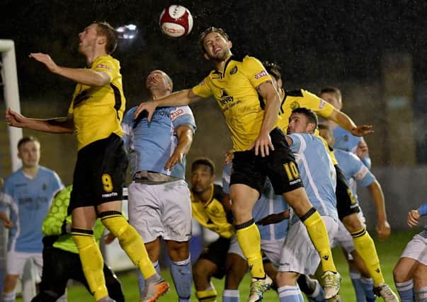 Rushden pressure was relentless in Tuesday's draw   PICTURES BY MARTIN PULLEY