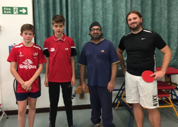 Findlay Douglas and Alex Costa of Free Church S calimed a 5-0 win over Mandip Takhar and Sam Taylor of FISSC B. Picture submitted